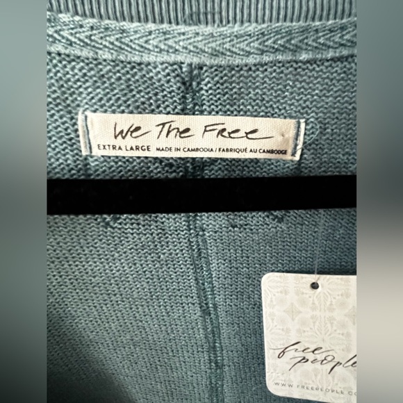 Free People Anyway Tee Deep Teal - Picture 6 of 9